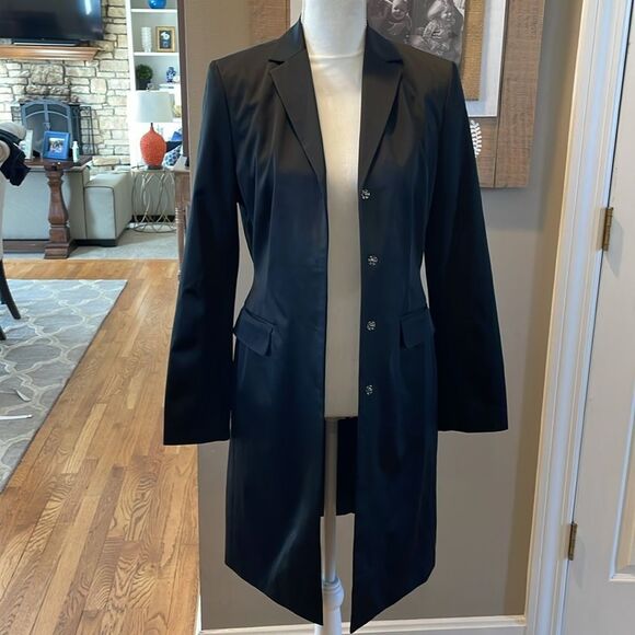 Lord & Taylor Jackets & Blazers - Lord and Taylor Satin Feel Fitted Trench Coat size 8